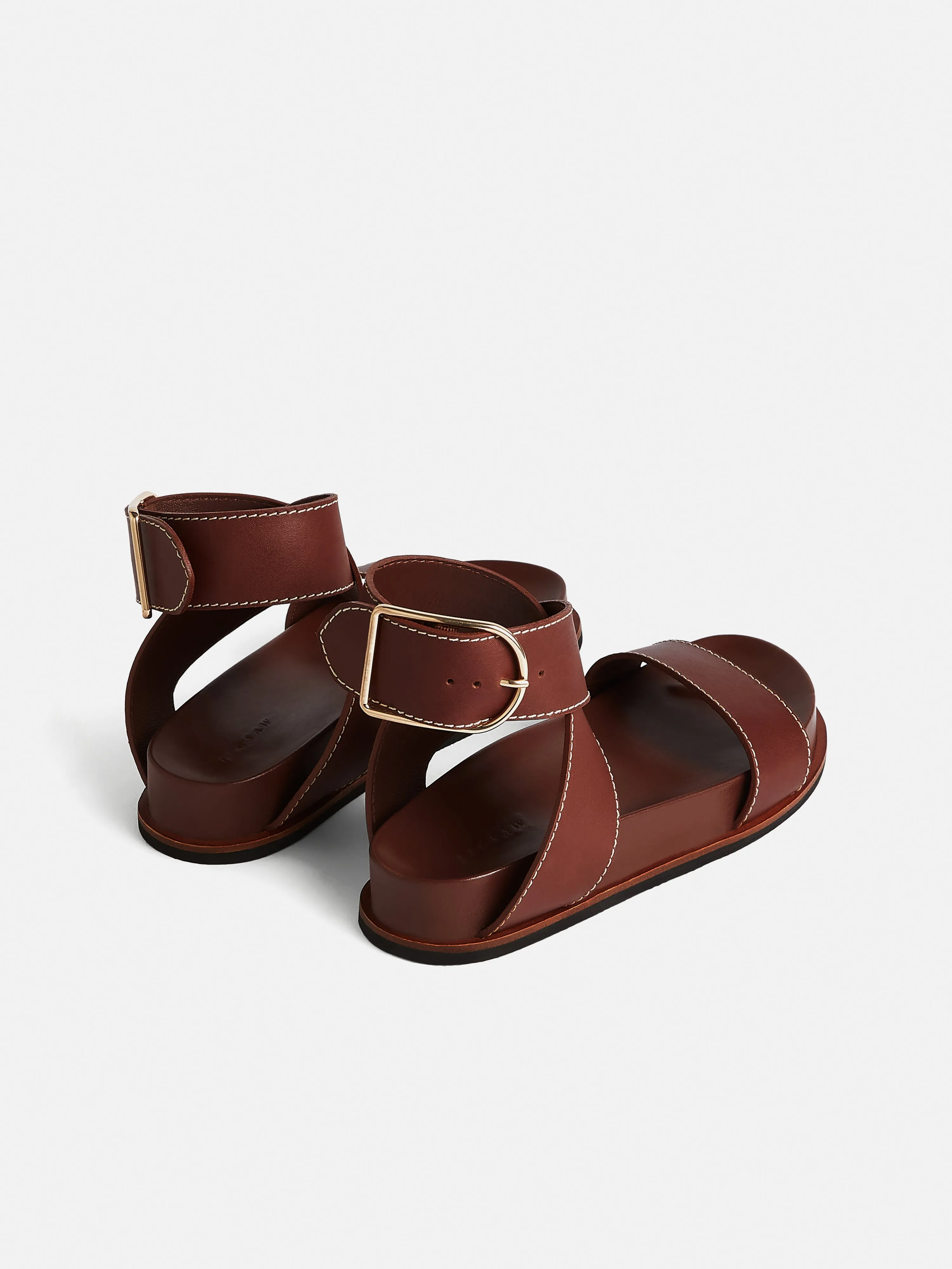 Crowle Leather Footbed Sandal | Tan
