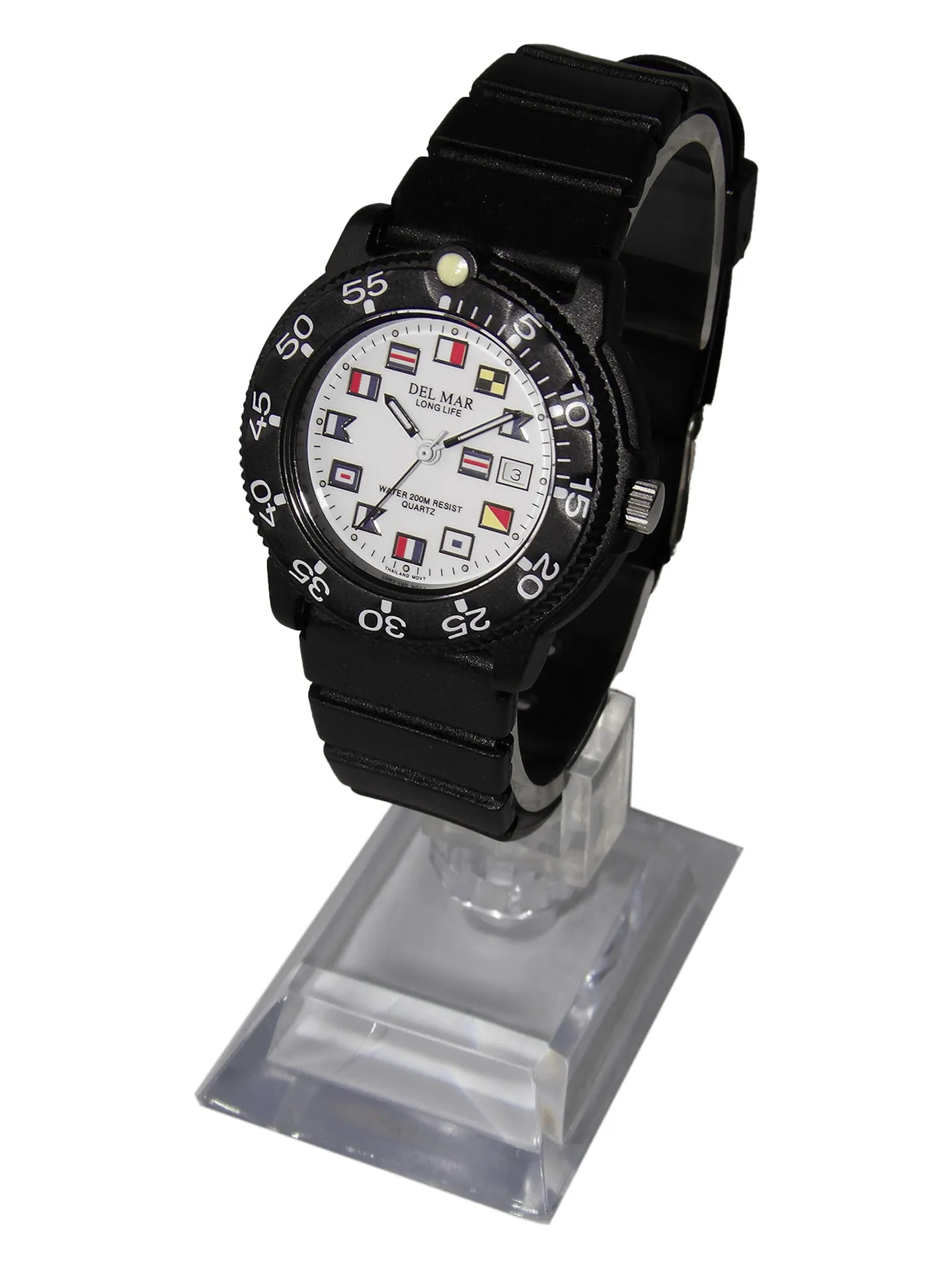 Del Mar Sand Key Dive 200M Watch: White Nautical Face #50294