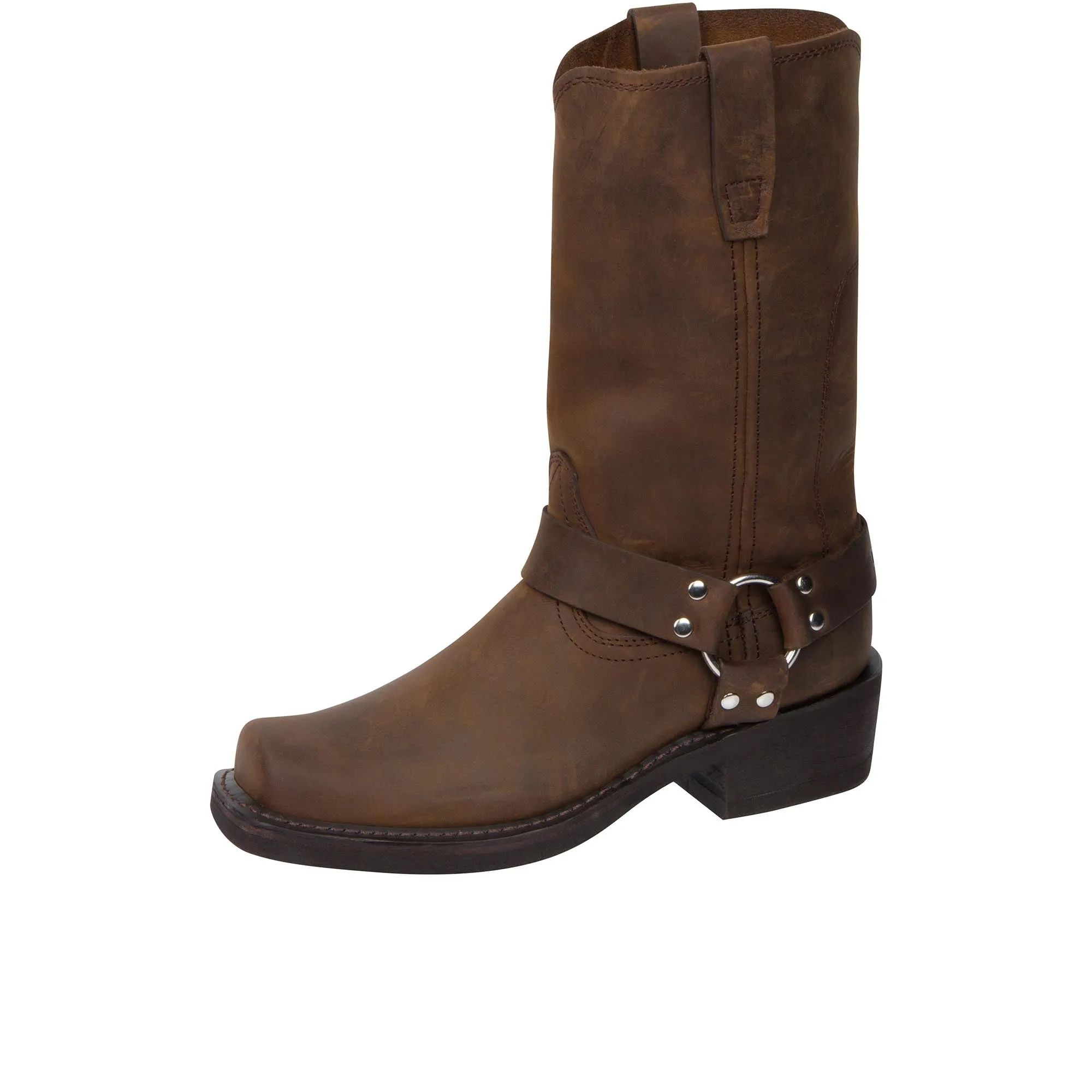Durango 11 Inch Harness Boot Distressed Brown