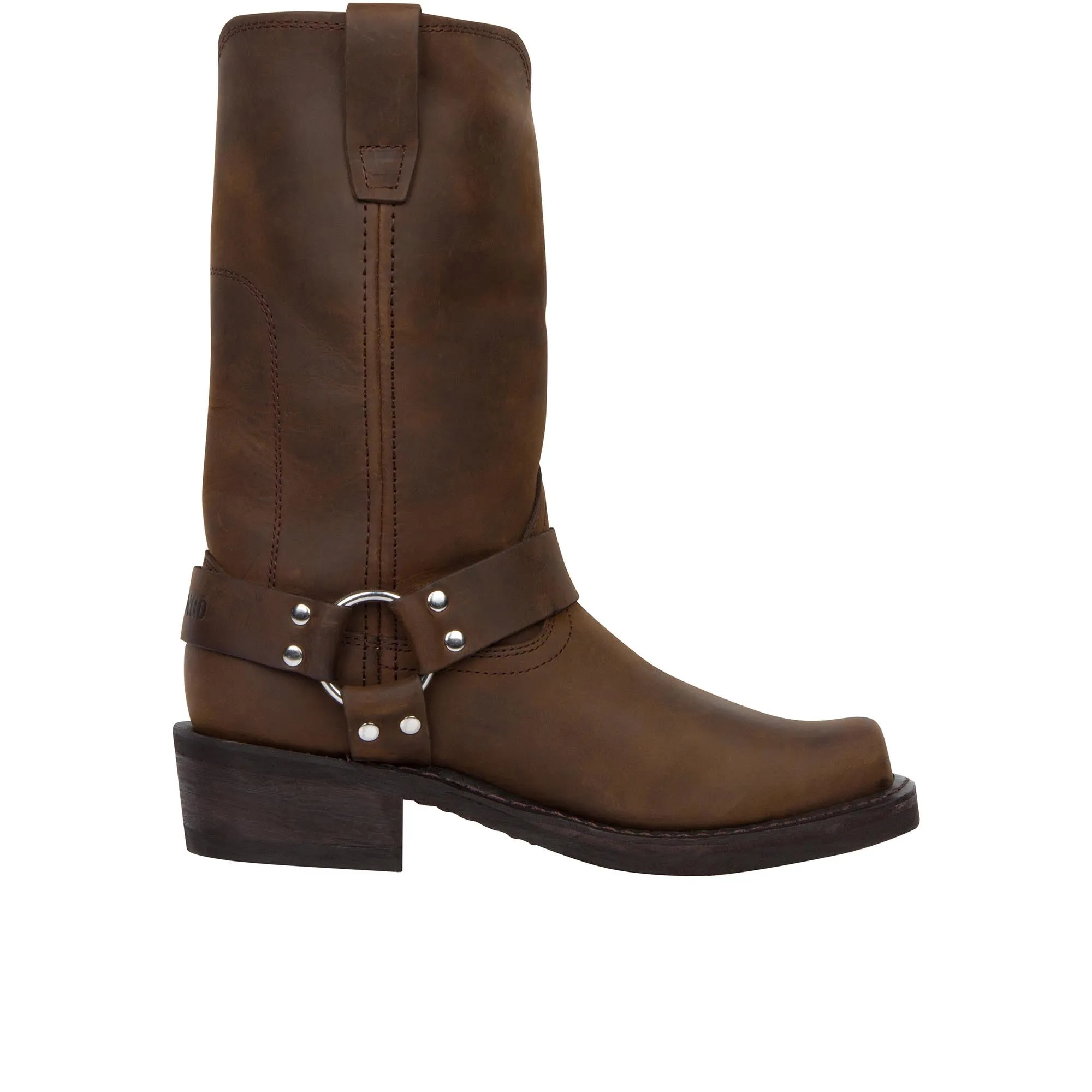 Durango 11 Inch Harness Boot Distressed Brown