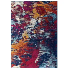 Entourage Foliage Contemporary Modern Abstract Area Rug