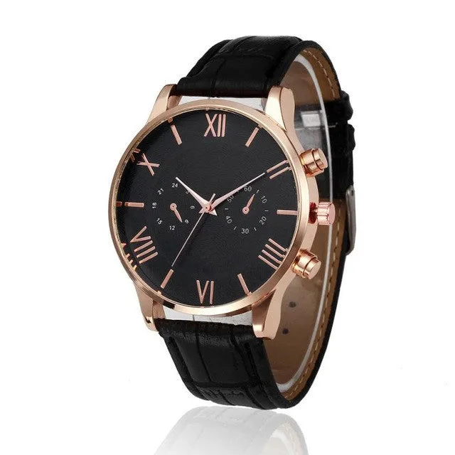 Fashion Leather Analog Quartz Wrist Watch