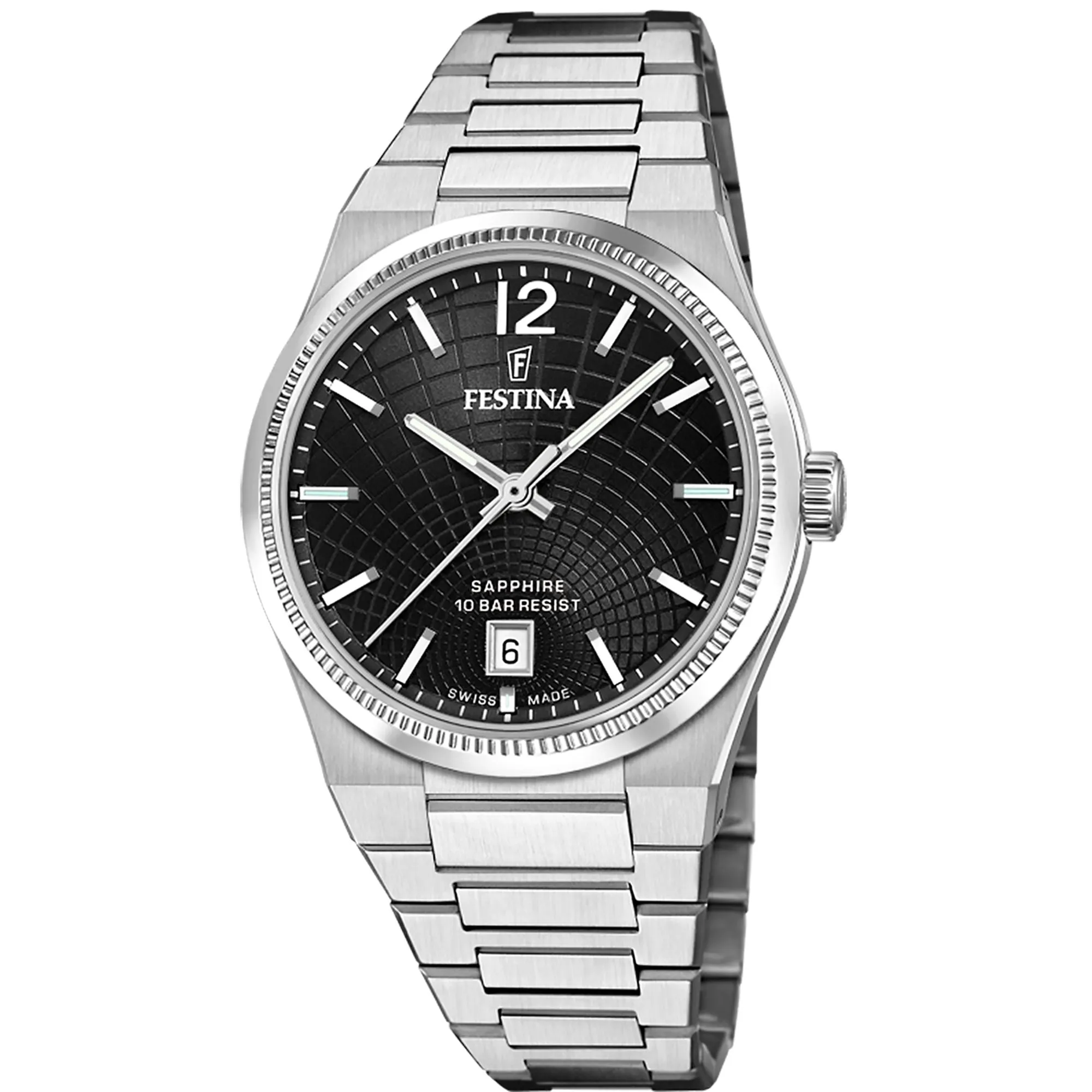 Festina Swiss Made Rive Stainless Steel Analog Ladies Watch I Model F20052/8 Quartz Movement
