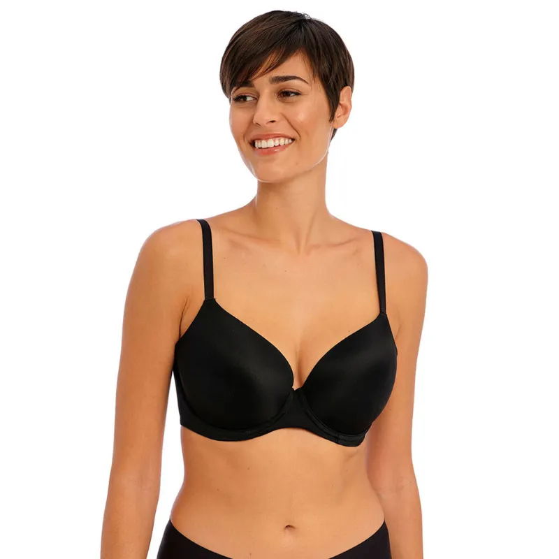 Freya Undetected Moulded T Shirt Bra Black