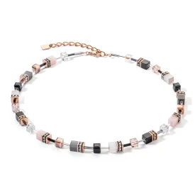 GeoCUBE® Iconic necklace rose gold soft