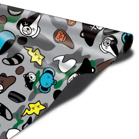 Grey Baby Milo Pattern Vinyl Wrap Film