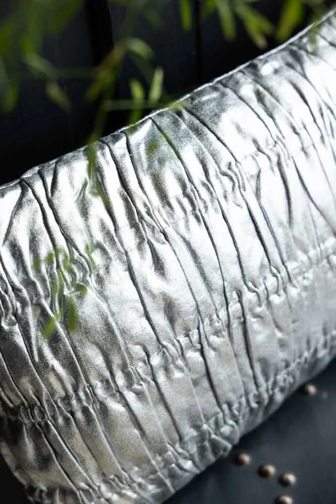 HKliving Shiny Silver Cushion