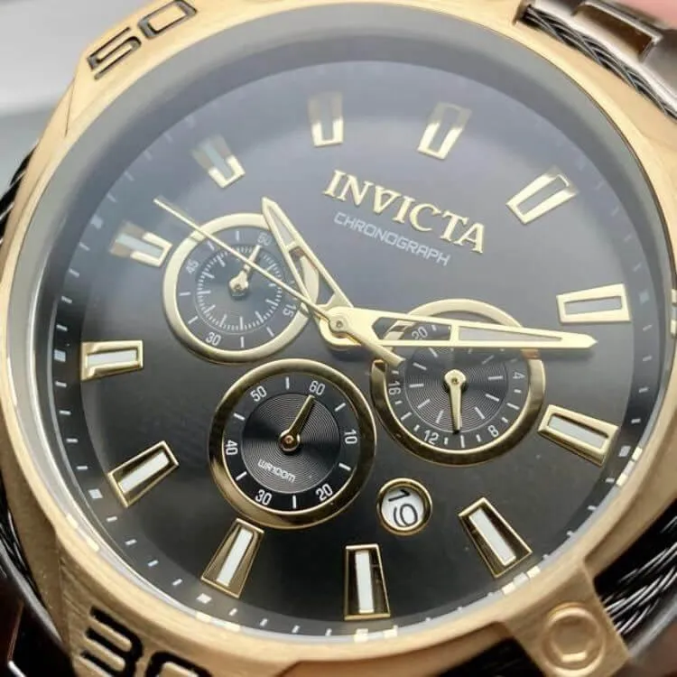 Invicta Watch Bolt Men's Quartz 52mm Chronograph Calendar Male