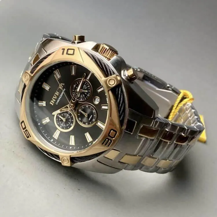 Invicta Watch Bolt Men's Quartz 52mm Chronograph Calendar Male