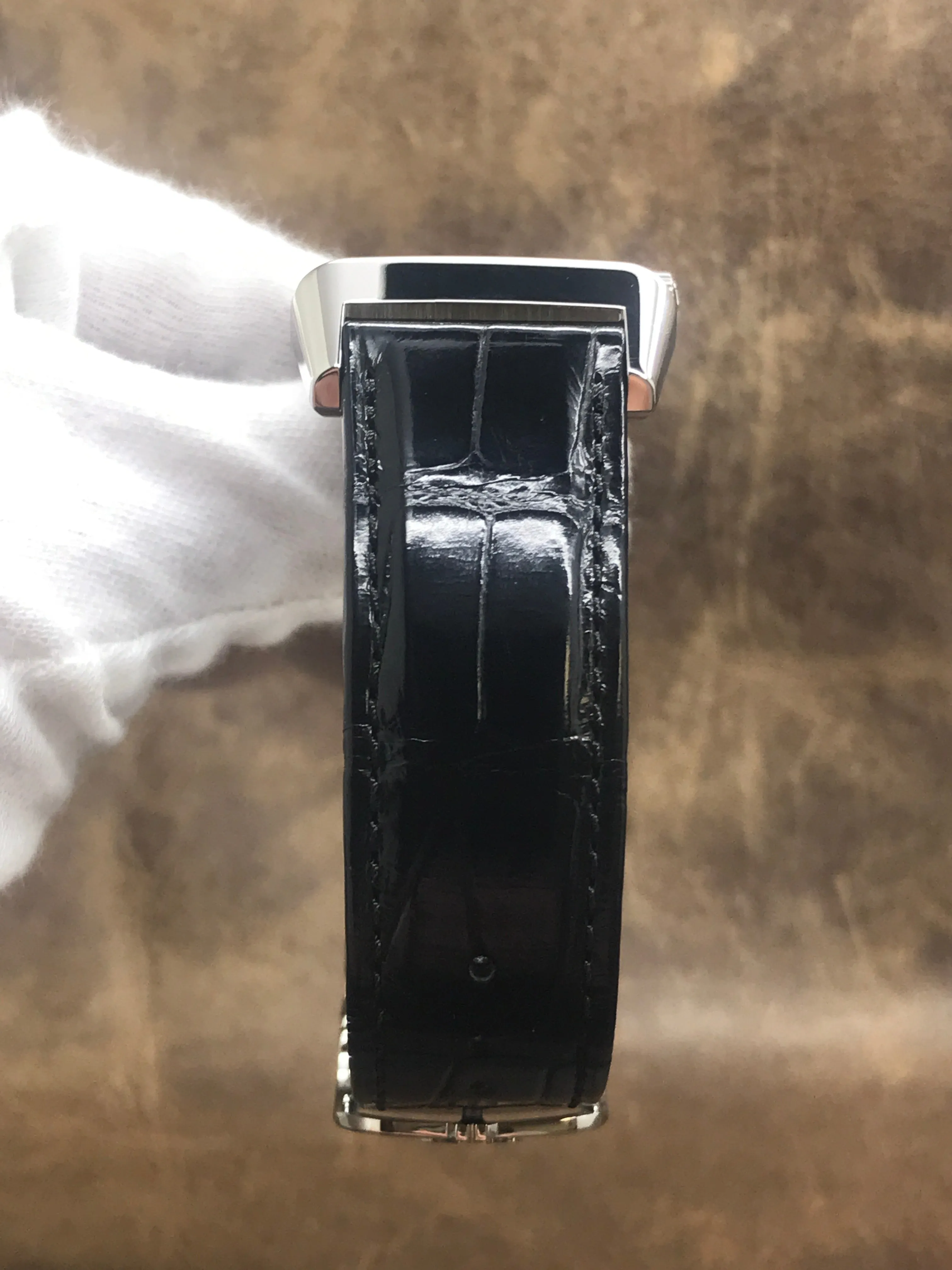 Jaeger-Lecoultre Reverso Classic Duoface Day Night 215.8.D4 Q3848420 Silver & Black Dial Hand Wind Men's Watch