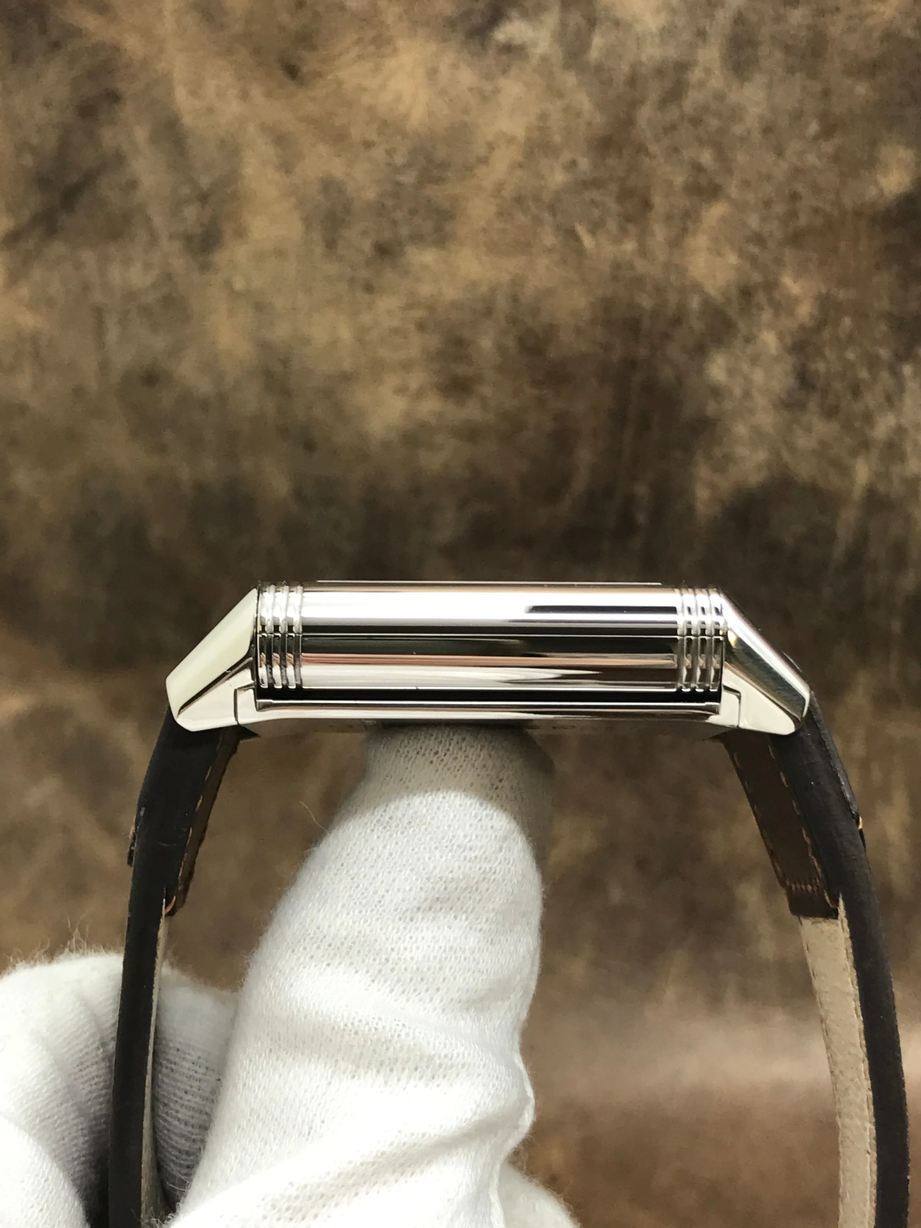 Jaeger-Lecoultre Reverso Classic Q3848422 Silver & Black Dial Manual winding Watch
