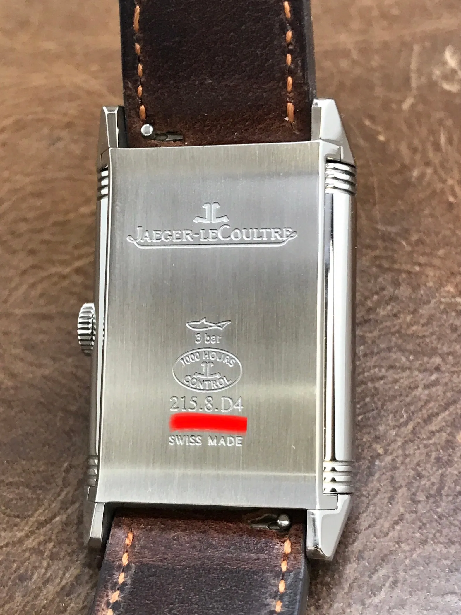 Jaeger-Lecoultre Reverso Classic Q3848422 Silver & Black Dial Manual winding Watch