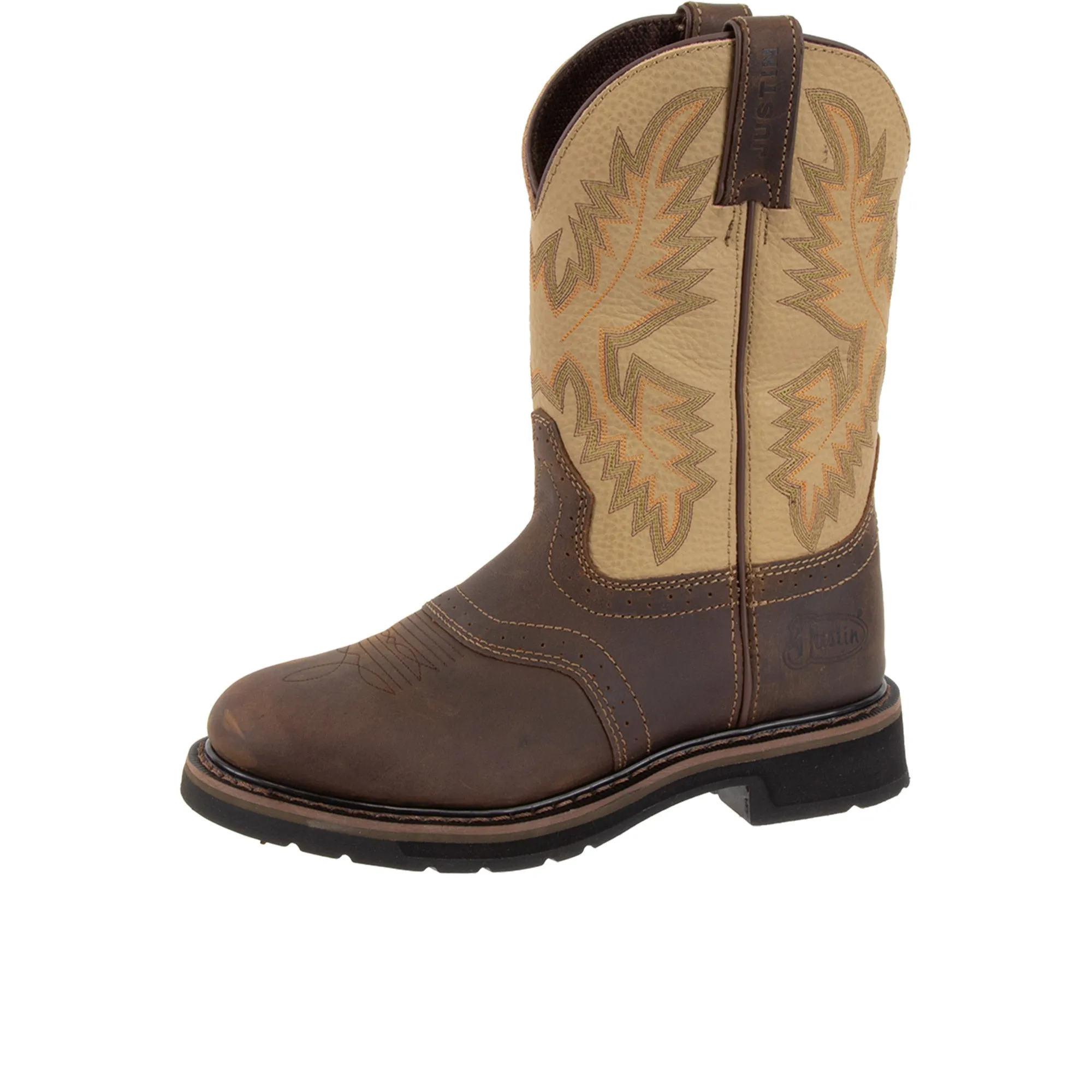 Justin Superintendent 11 Inch Soft Toe Golden Brown