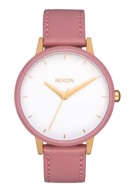 Kensington Leather - Gold / White / Pink