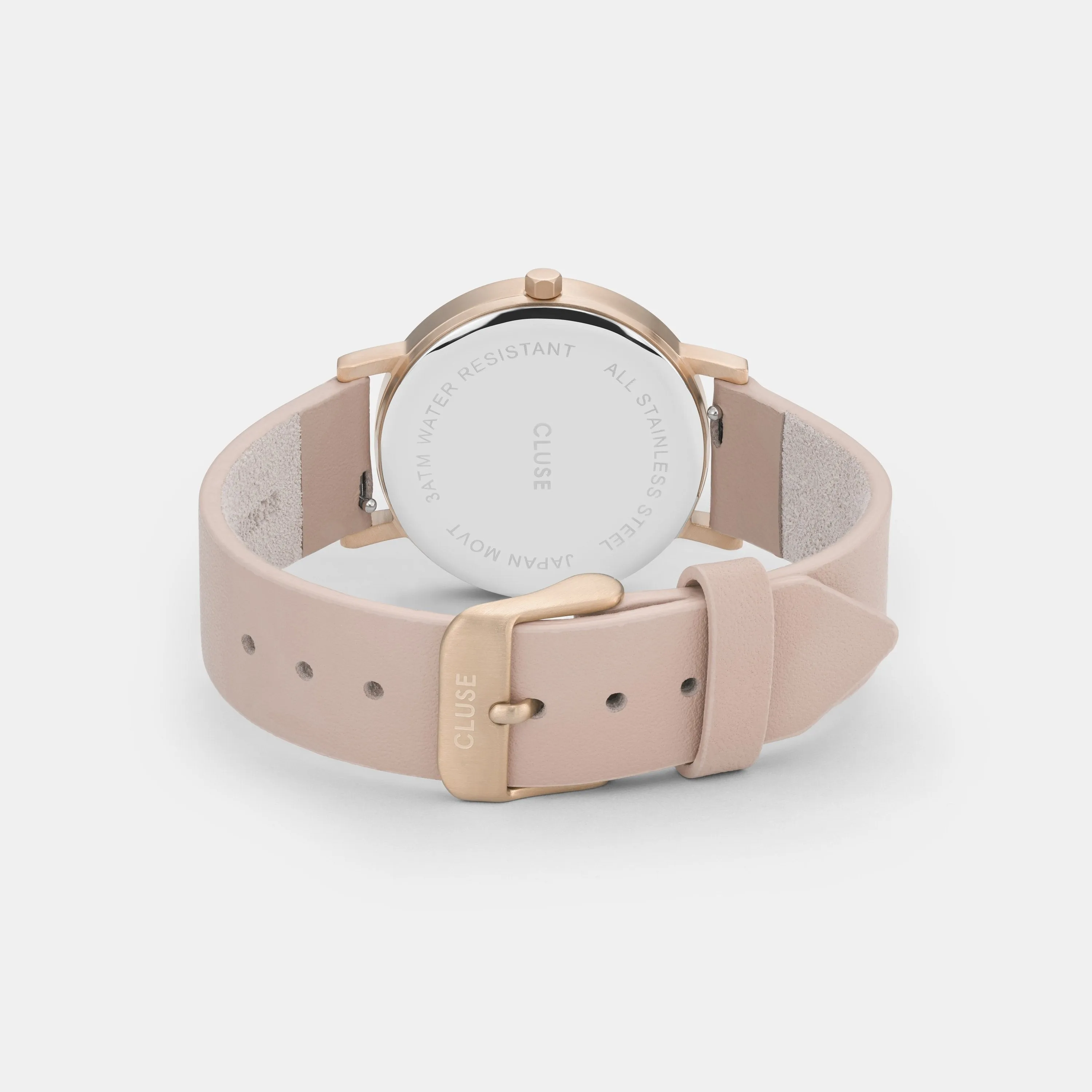 La Roche Petite Rose Gold White Marble/Nude