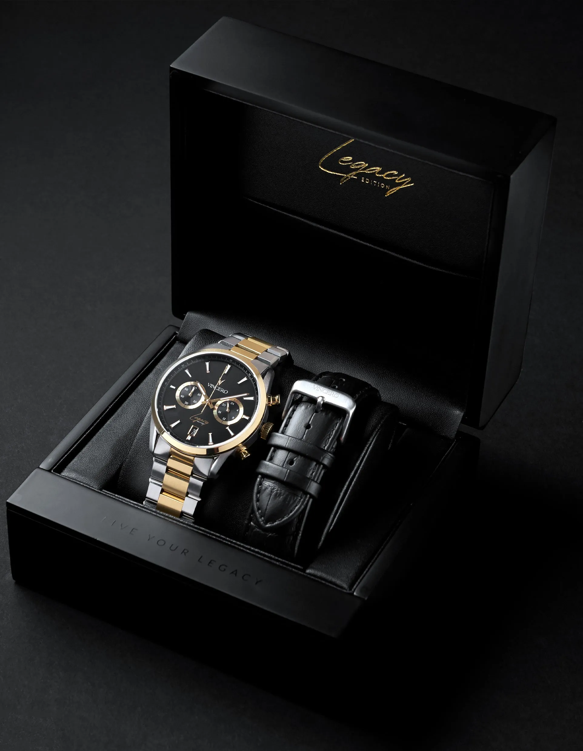Legacy Chronograph -  Black   Gold