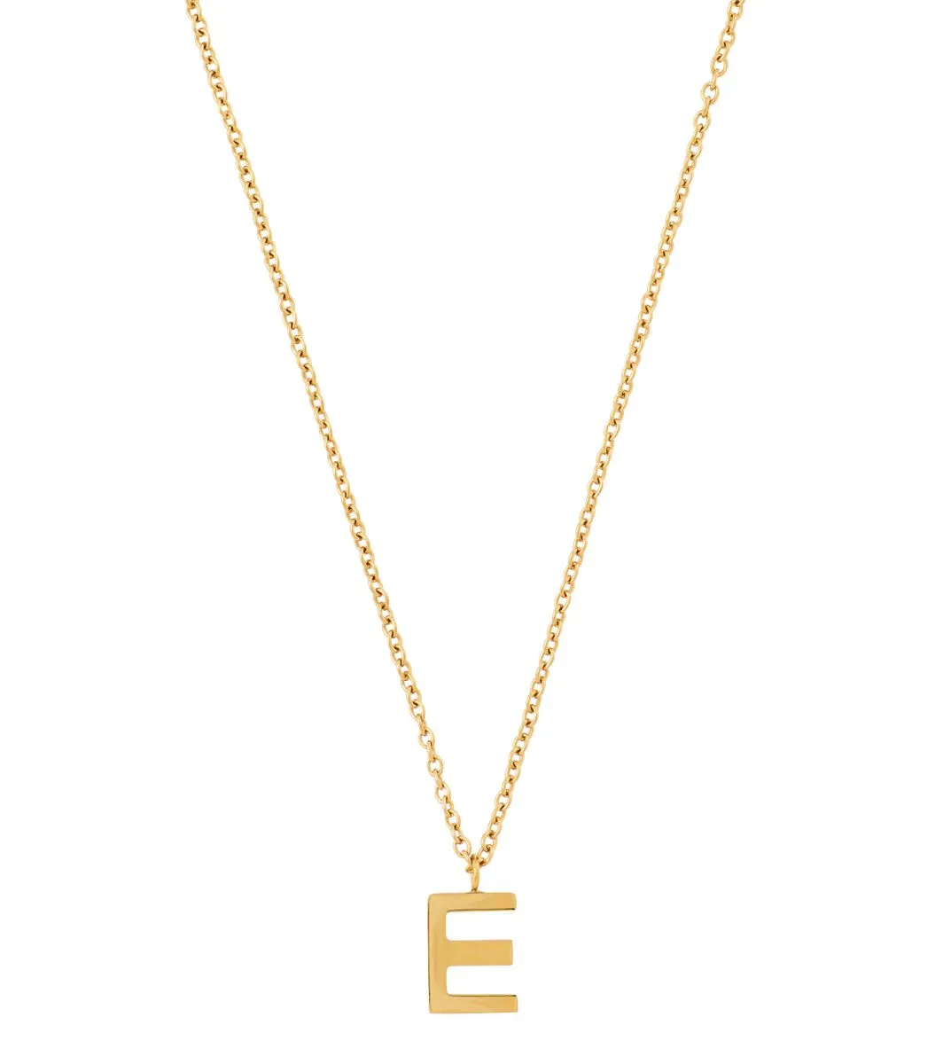 Letter Necklace Gold