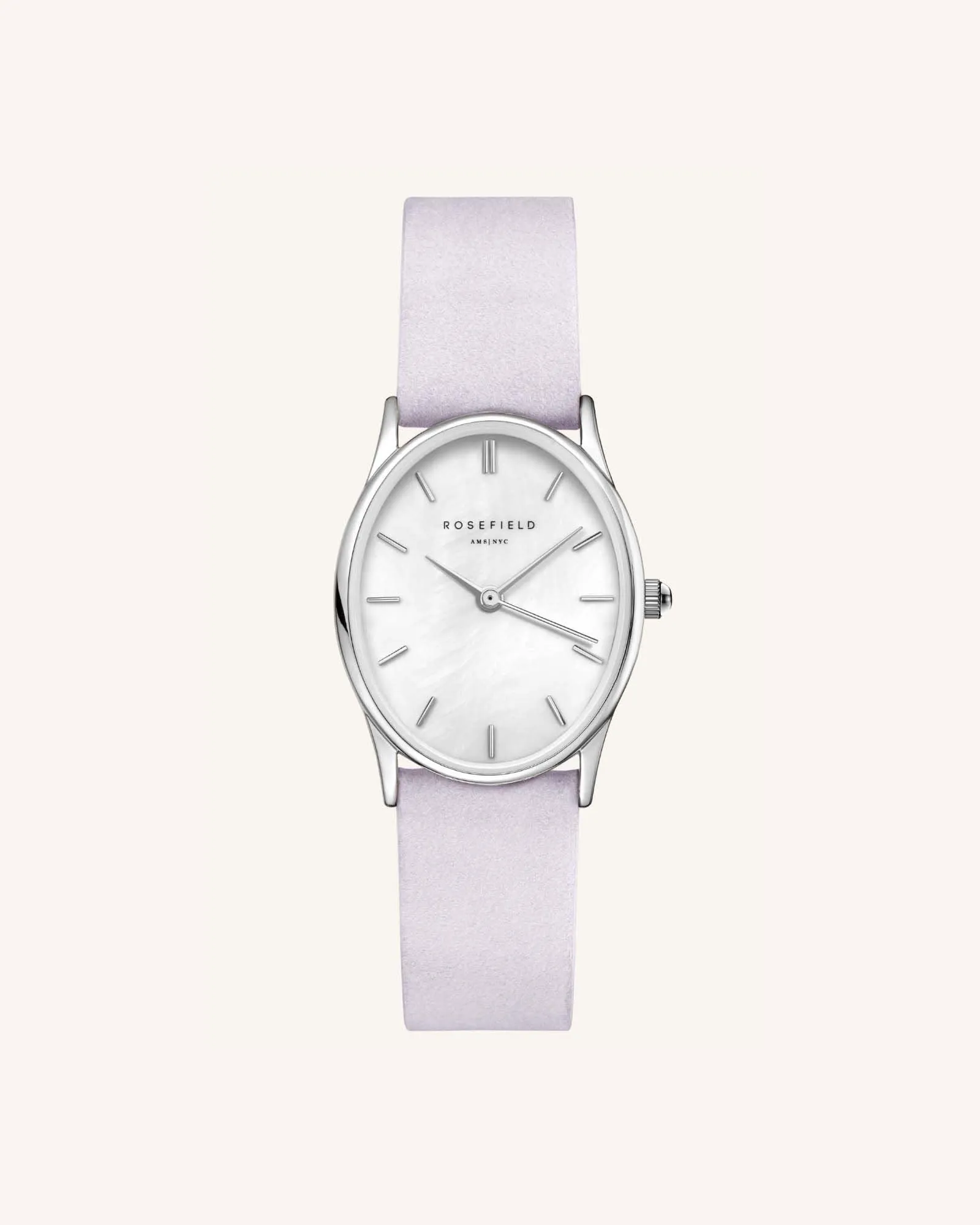 Lilac Nubuck Silver Strap