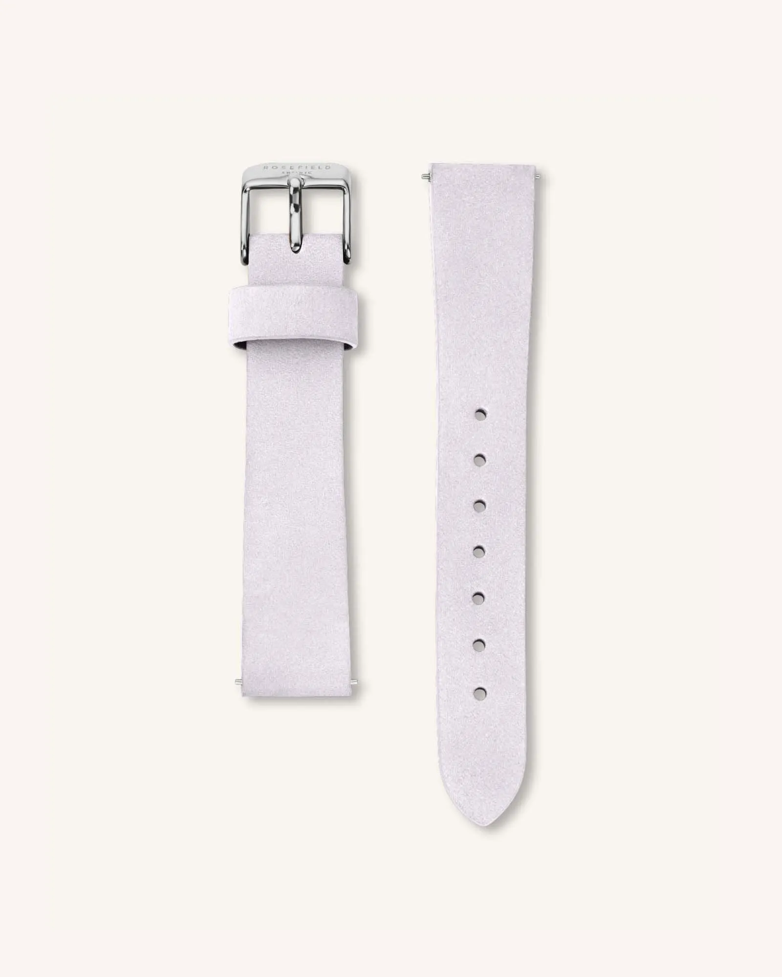 Lilac Nubuck Silver Strap