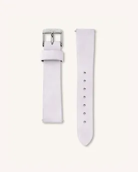 Lilac Nubuck Silver Strap