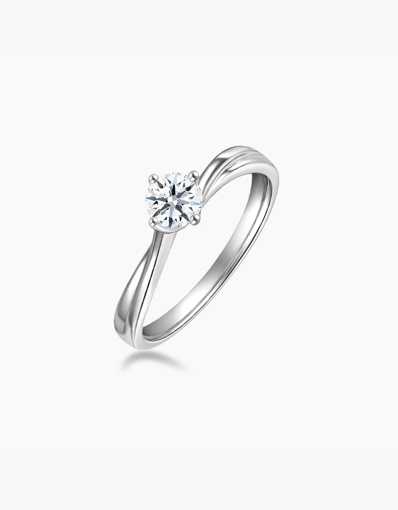 LVC Precieux Classic Twirl Diamond Ring - 0.34 Carat