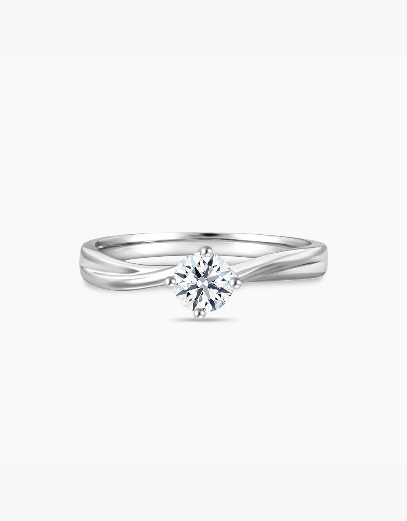 LVC Precieux Classic Twirl Diamond Ring - 0.34 Carat