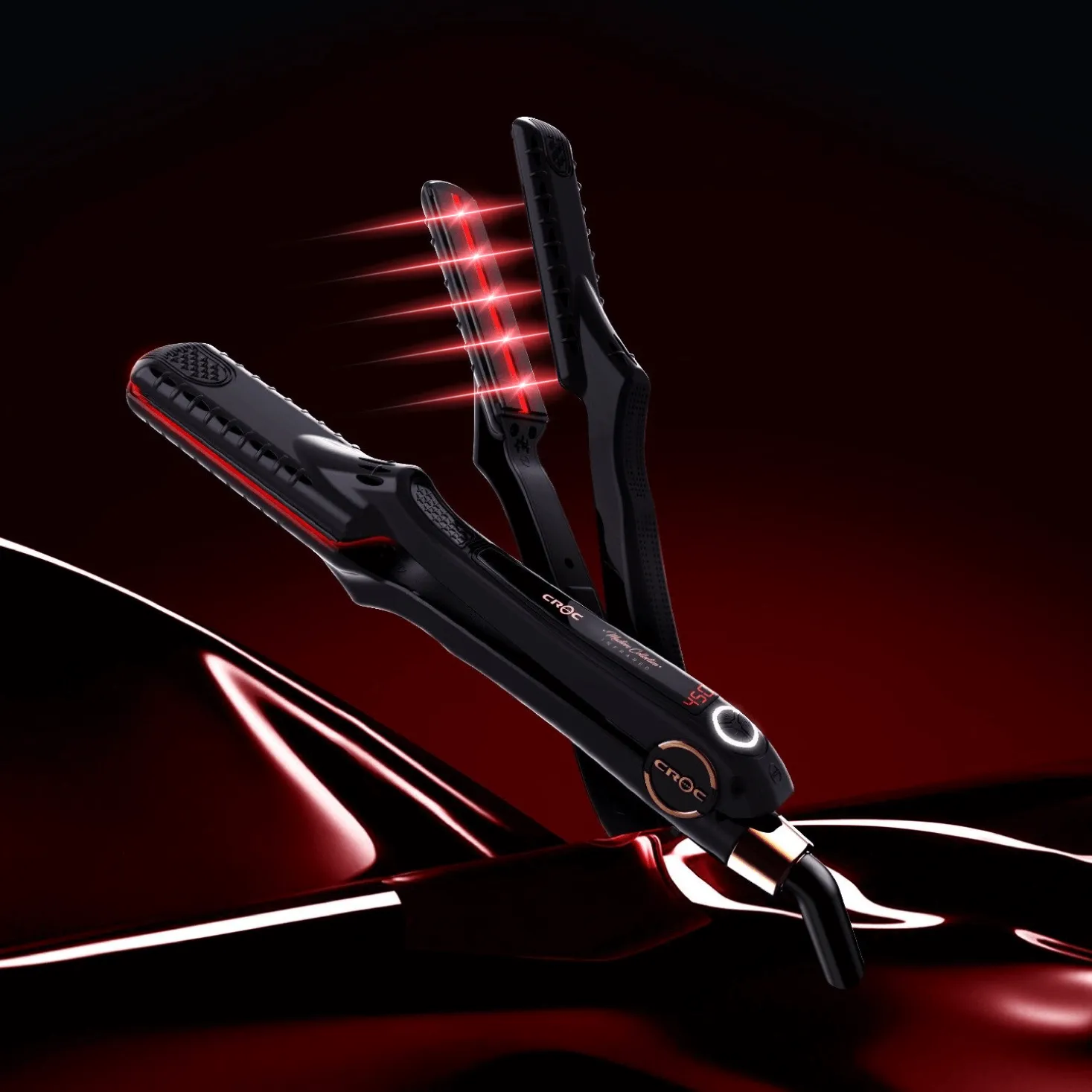 Masters Infrared Black Titanium Flat Iron 1"