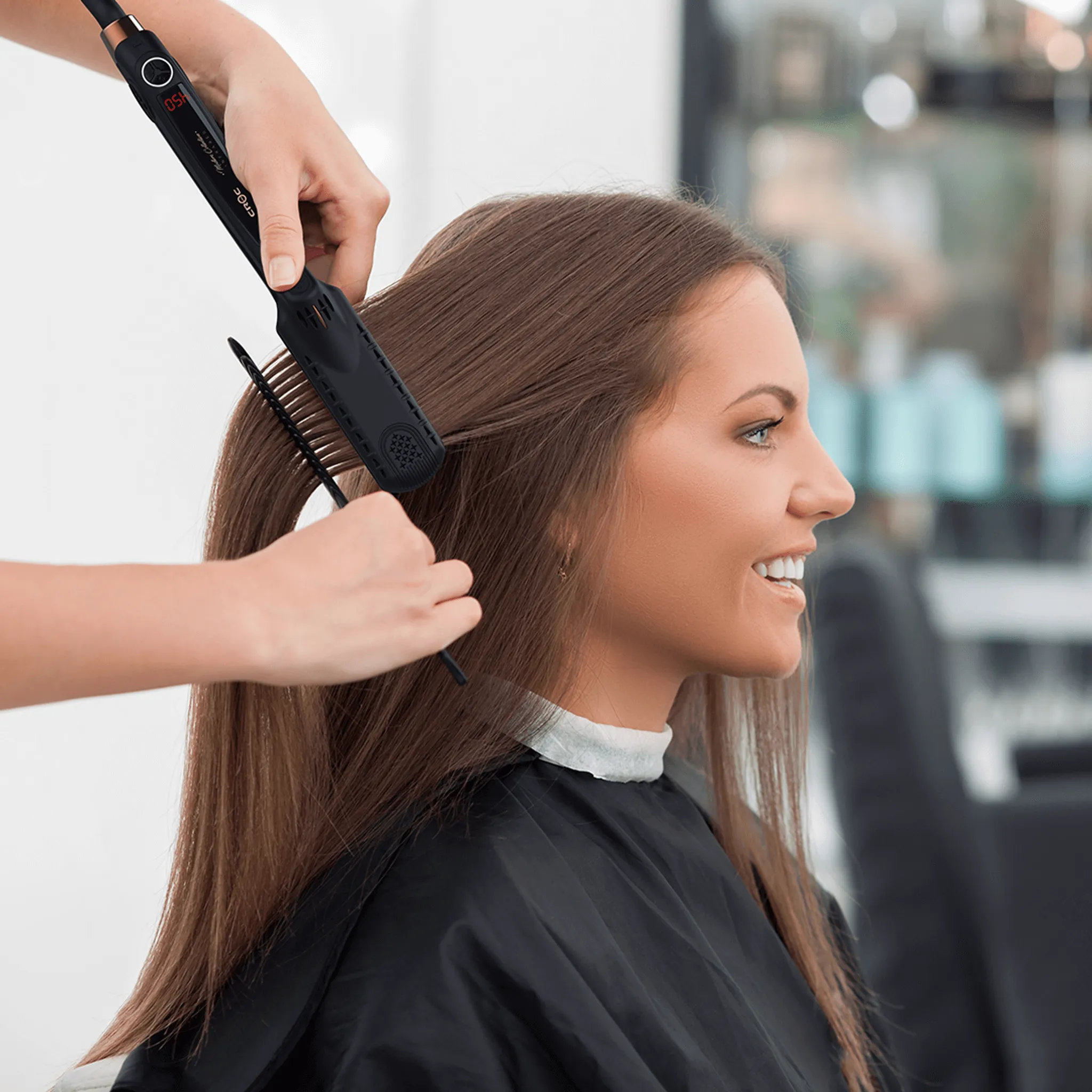 Masters Infrared Black Titanium Flat Iron 1"
