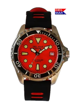 Men's 500 Meter Premier Pro Dive Watch #50457 - Orange Dial