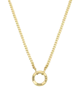 Men's Family Circle Necklace - 18K Gold Vermeil