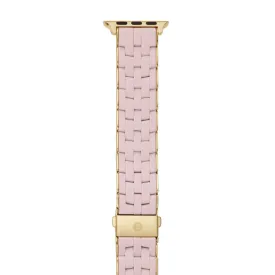 Michele Peony Silicone Apple Watch® band with Gold tone Frame