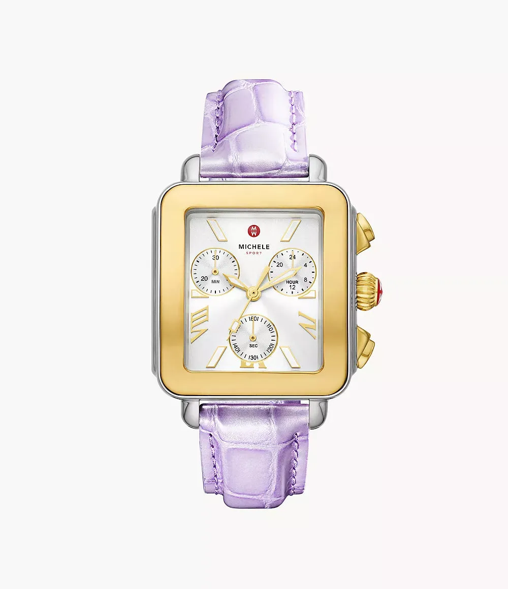 MICHELE Watches Deco Sport Chrono Two-Tone (36mm)