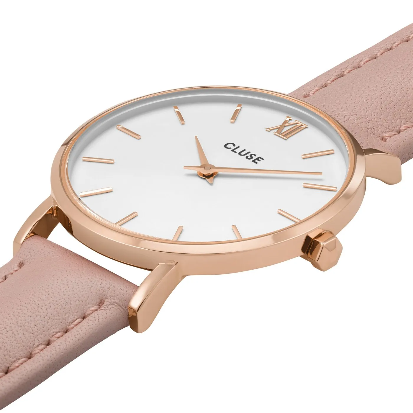 Minuit Leather Pink, Rose Gold Colour