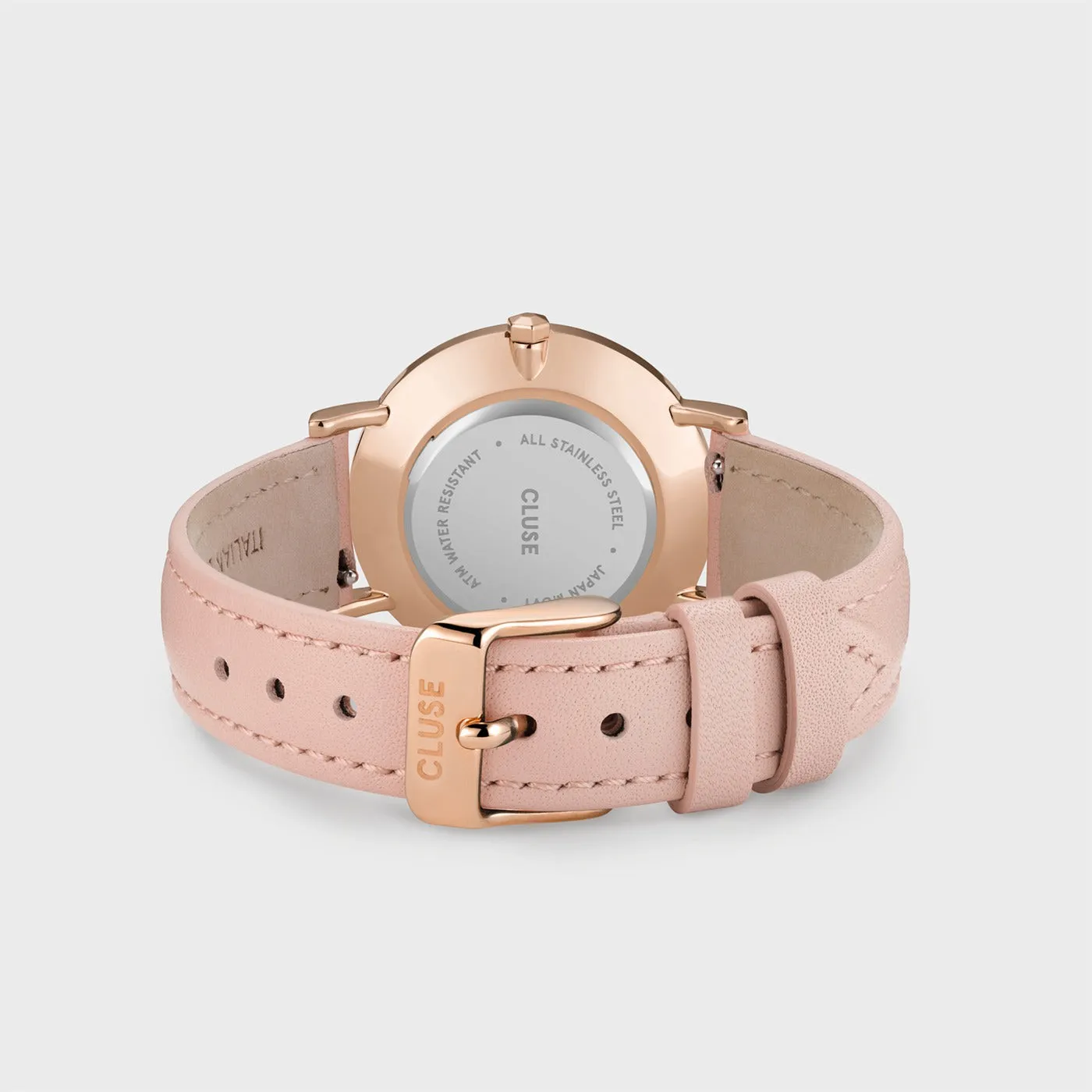Minuit Leather Pink, Rose Gold Colour
