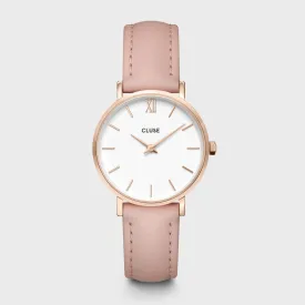 Minuit Leather Pink, Rose Gold Colour