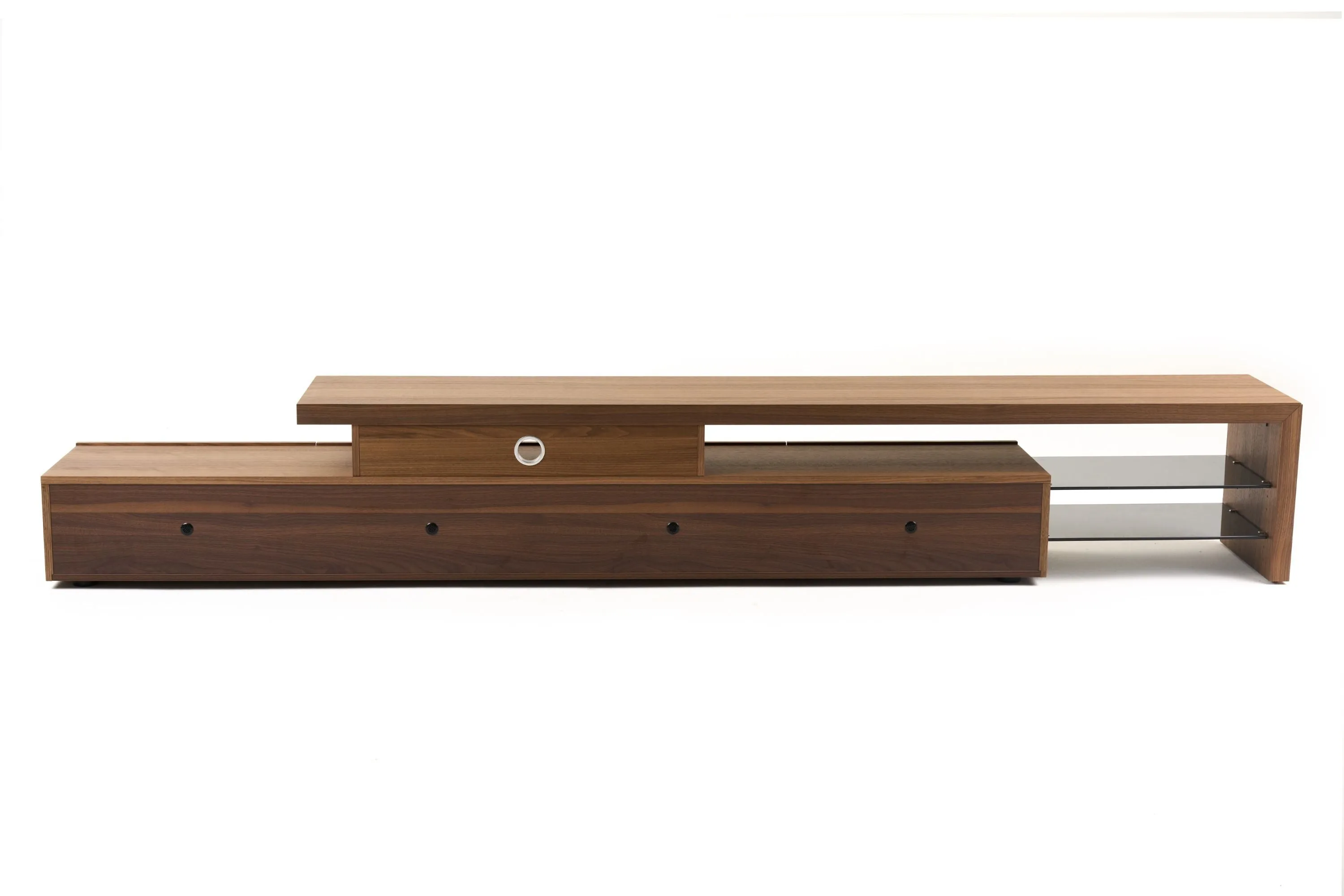 Modrest Loreta - Modern Walnut TV Stand
