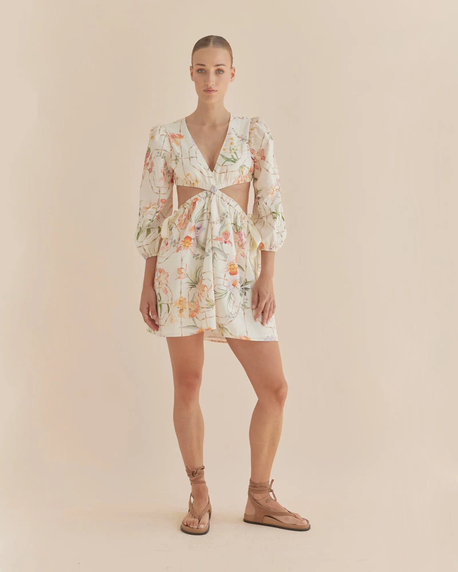 Orangerie Long Sleeve Mini Dress