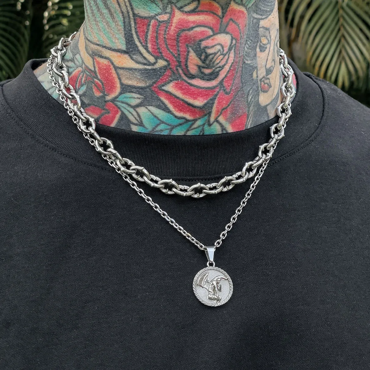 Highly Effective 9mm Spiked Chain - The Cathedral