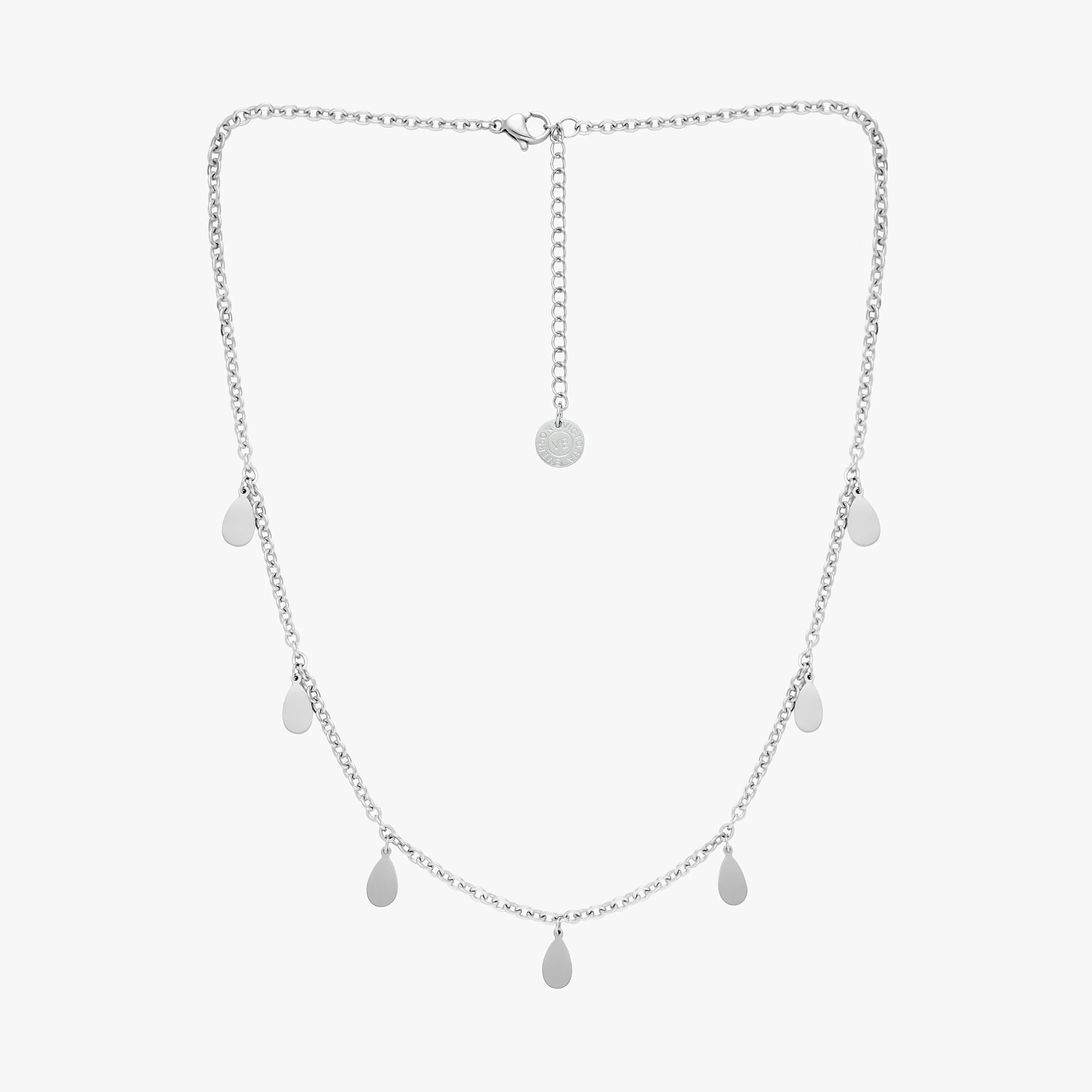 Raindrop Silver Necklace