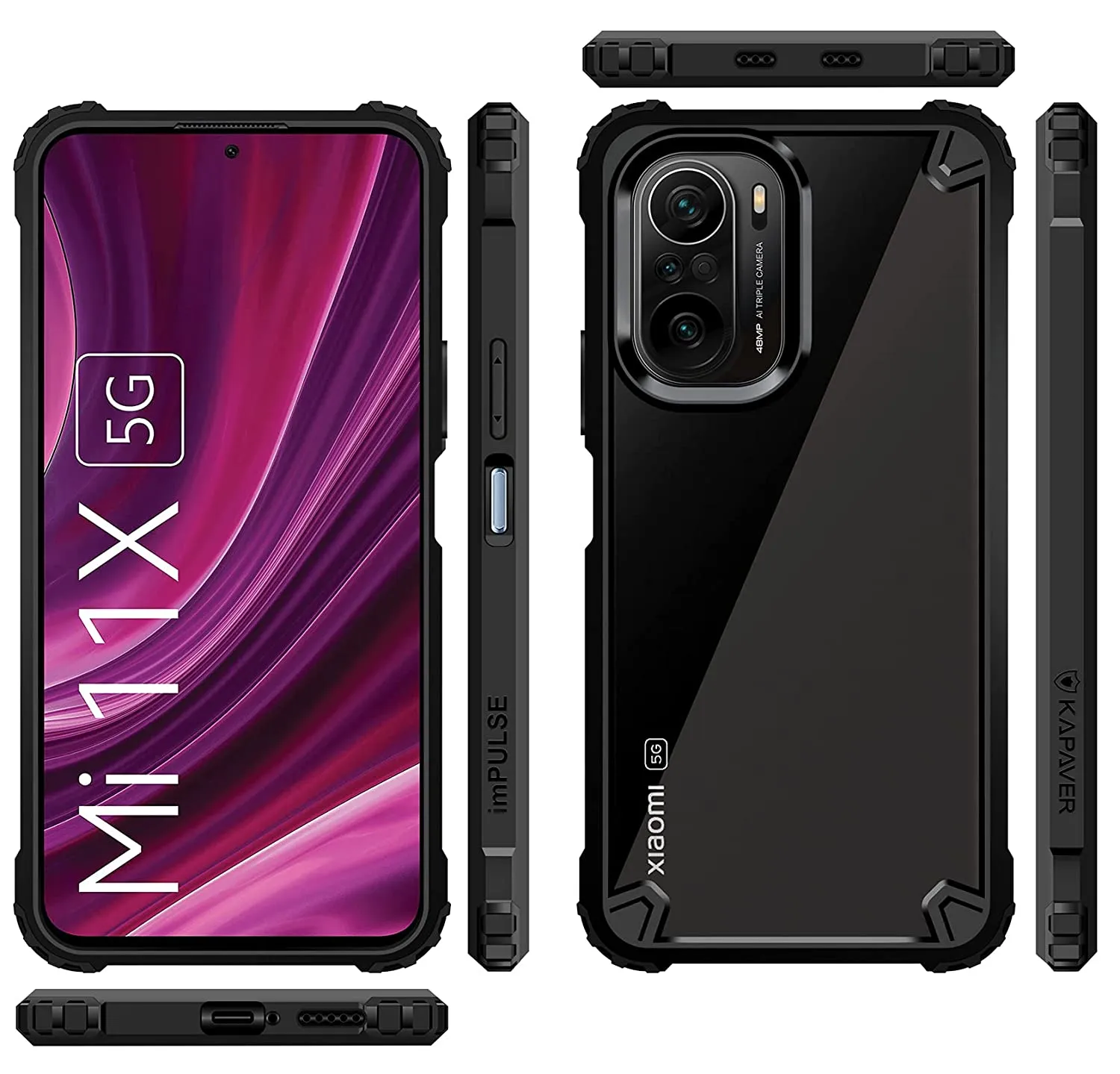 Redmi K40 / Redmi K40 Pro/Redmi K40 Pro Plus/Mi 11X / Mi 11X Pro/ Poco F3 Back Cover Case | Impulse - Sea Blue