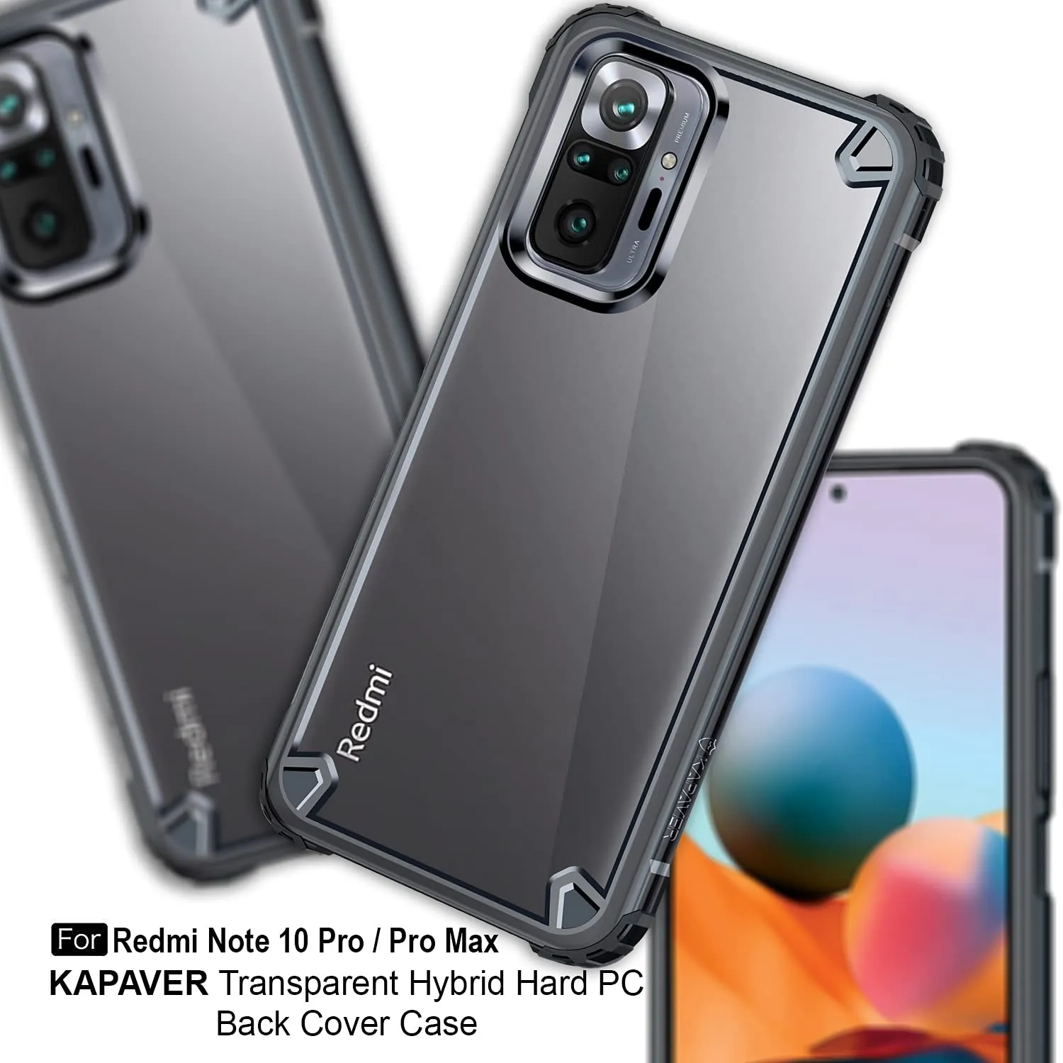 Redmi Note 10 Pro / Redmi Note 10 Pro Max Back Cover Case | Impulse - Moon Gray