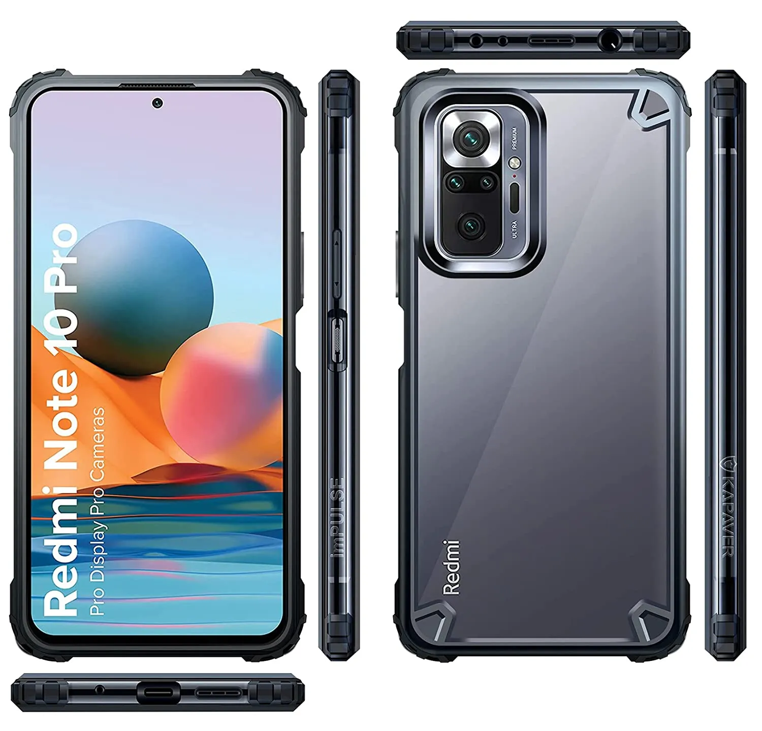 Redmi Note 10 Pro / Redmi Note 10 Pro Max Back Cover Case | Impulse - Moon Gray