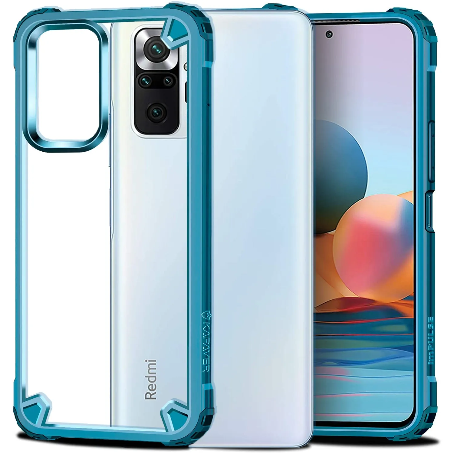 Premium Sea Blue Back Cover Case for Redmi Note 10 Pro / Redmi Note 10 Pro Max – Stylish Protection and Durability