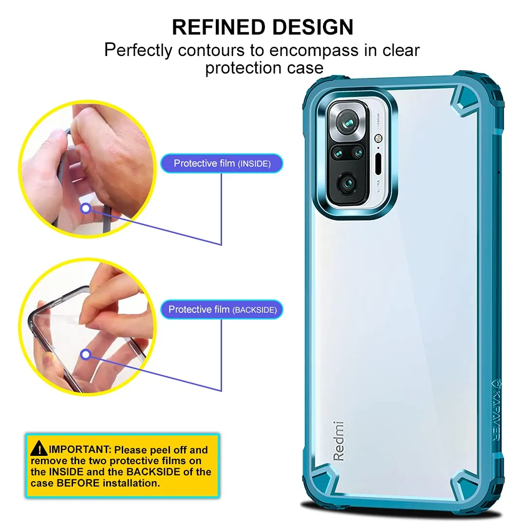 Premium Sea Blue Back Cover Case for Redmi Note 10 Pro / Redmi Note 10 Pro Max – Stylish Protection and Durability