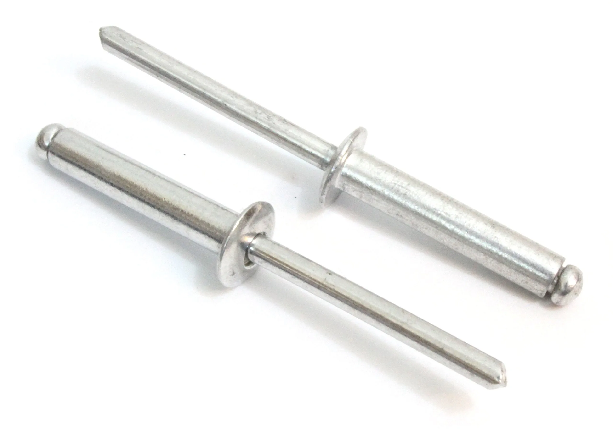Rivets Aluminum, 1/8" x 1/4" Inch, (4-4) (100pc), Gap (0.188-0.250)", by Bolt Dropper