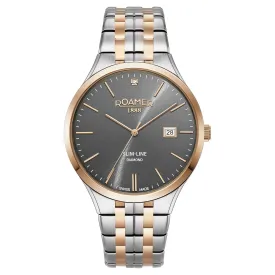 Roamer Slim-Line Analog Grey Round Dial Men's Watch - 864833 49 55 50