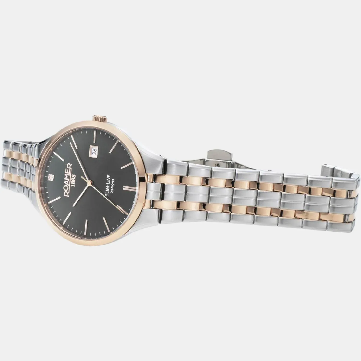 Roamer Slim-Line Analog Grey Round Dial Men's Watch - 864833 49 55 50