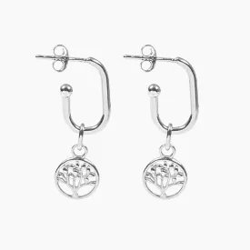 Roma Tree of Life Earrings (Silver)