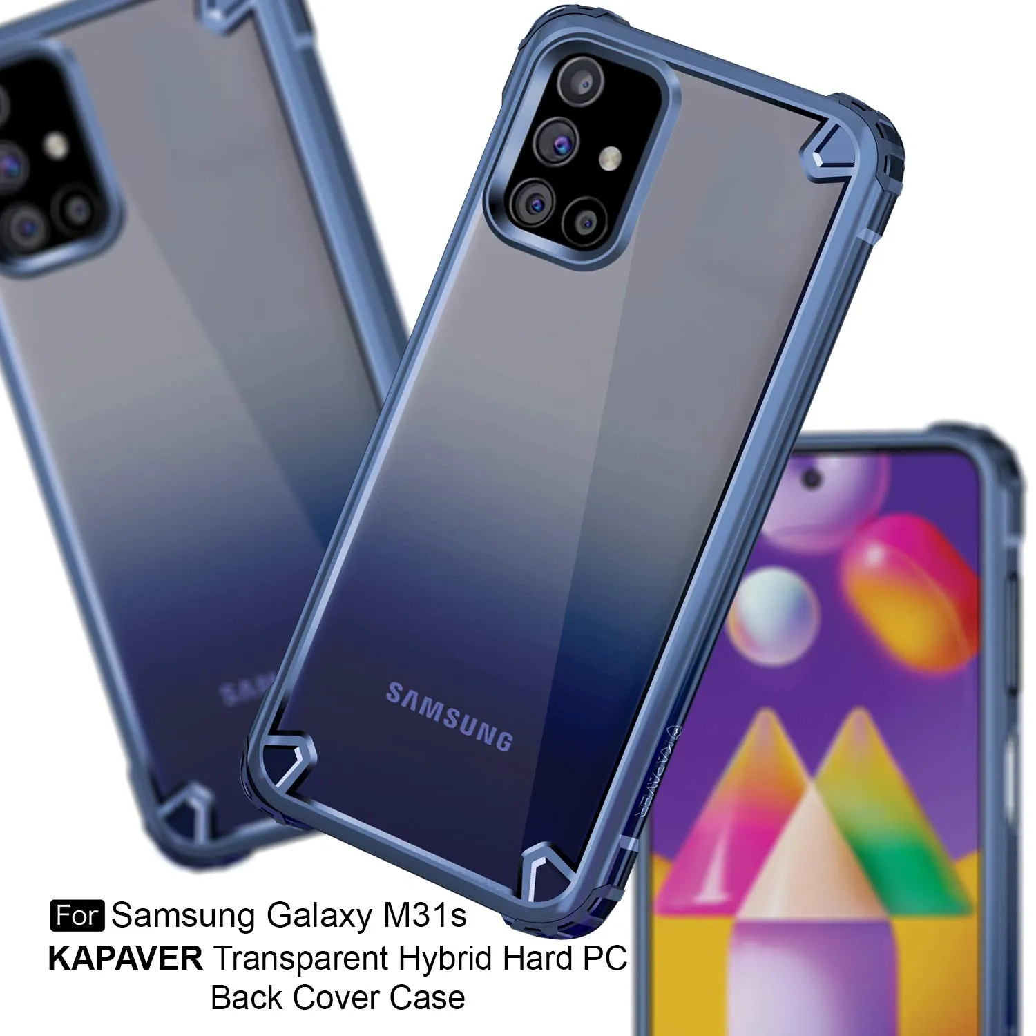 Samsung Galaxy M31S Back Cover Case | Impulse - Sea Blue