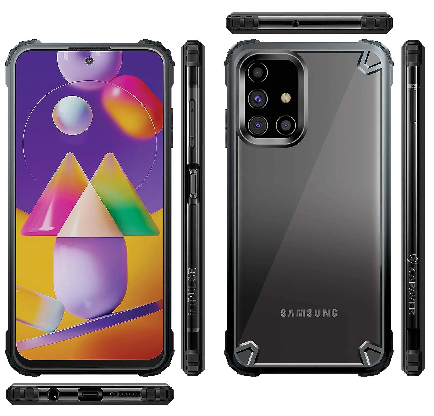 Samsung Galaxy M31S Back Cover Case | Impulse - Sea Blue